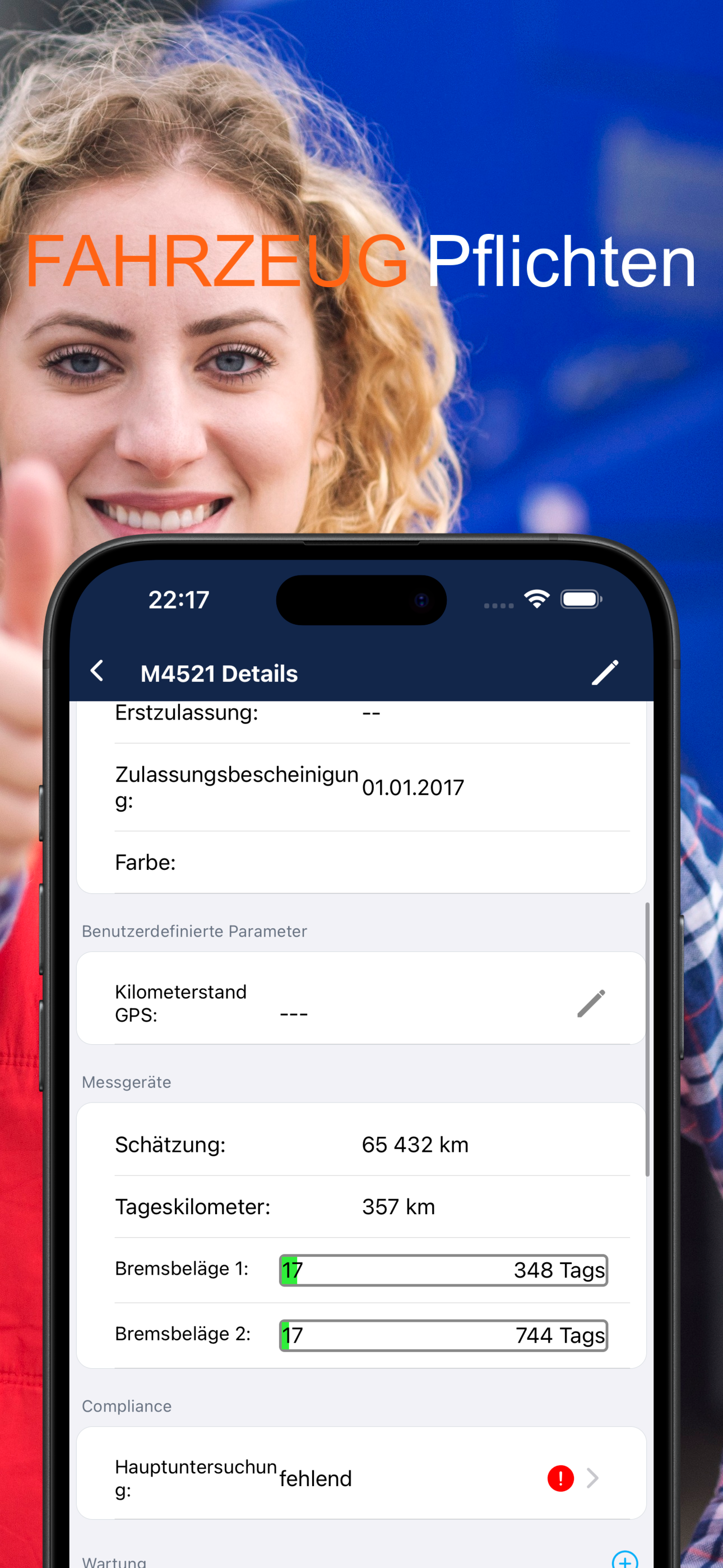 Fahrzeug-Compliance-Status